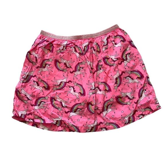 Unicorn & rainbow printed‎ skirt with shorts Girls size 8 - Picture 2 of 5